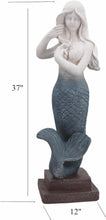 Load image into Gallery viewer, Mermaid Statue Large Size 37 Inch Magnesium Oxide Sculpture Indoor Outdoor Garden Patio Yard Lawn Porch Decor