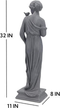 Load image into Gallery viewer, Garden Statue Greek Goddess Statue for Altar Nymph Sculpture Mythology Roman Style Outdoor Clearance Patio Yard Lawn Porch Decor Art MGO Gift 31" H