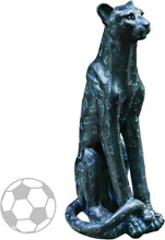 Load image into Gallery viewer, OUTOUR 35.5''H Large Leopard Statue Outdoor Leopard Statues MGO Cheetah Statue Leopard Sculpture Cheetah Sculpture for Home Decor Garden Decorative Outdoor Sculpture Patio Yard,Bronze Color