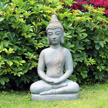 Load image into Gallery viewer, MGO Buddha Statue 26''H Meditative Indian Buddha Statue Buddha Sculpture with Dhyana Mudra Hand Gesture for Tranquil Home Decor Living Room Bedroom Office Tabletop and Gifts