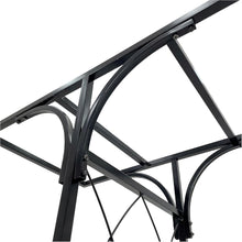 Load image into Gallery viewer, Metal Garden Arch with Double Gate Heavy-Duty Arbor Trellis Arbour Archway for Climbing Plants Support Rack, Outdoor Lawn Backyard Patio Decoration, Matte Black 79.5''L x 82.7''H