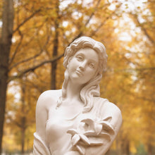 Load image into Gallery viewer, Outdoor Garden Nymph Statue 51 Inch Large Magnesium Oxide Sculpture Goddess of Spring Flowers Greek Mythology Roman Style Outdoor Patio Yard Lawn Porch Decor Ivory