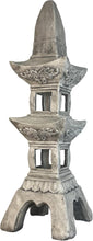 Load image into Gallery viewer, 35.5’’High Asian Zen Pagoda Magnesium Oxide Tall Lantern Statue Outdoor Sculpture for Garden Backyard Decor Pagoda Statue Miniature Tower Lantern Landscape Garden Decoration