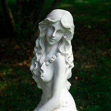 Load image into Gallery viewer, 20" H Mermaid on Ocean Rock Garden Statue Resin Outdoor Sculpture Large Outside Decor for Lawn Patio Pool Home Ornament Large Mermaid Figurine Collectible Nautical Fairy Tale