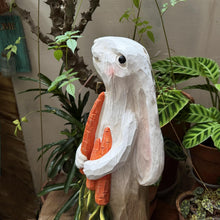 Load image into Gallery viewer, 26" H Rabbit Large Statue Bunny Holding Carrot Sculpture Big Resin Outdoor Statues Indoor Decor Animal Ornament for Home Garden Lawn Yard Balcony Gifts Birthday Easter Housewarming Christmas