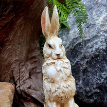 Load image into Gallery viewer, Large Size Noble Sitting Rabbit Bunny Realistic Rabbit Happy Easter Bunny Magnesium Oxide Stone Sculpture Decorations for Indoor Outdoor Garden Statue 30'' High