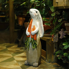 Load image into Gallery viewer, 26" H Rabbit Large Statue Bunny Holding Carrot Sculpture Big Resin Outdoor Statues Indoor Decor Animal Ornament for Home Garden Lawn Yard Balcony Gifts Birthday Easter Housewarming Christmas