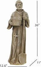 Load image into Gallery viewer, 36" H Large St.Francis of Assisi Statue Outdoor Decor for Garden Lawn Yard Porch Patio Hallway Religion Sculpture