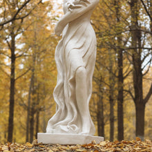 Load image into Gallery viewer, Outdoor Garden Nymph Statue 51 Inch Large Magnesium Oxide Sculpture Goddess of Spring Flowers Greek Mythology Roman Style Outdoor Patio Yard Lawn Porch Decor Ivory