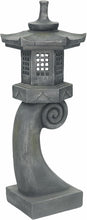 Load image into Gallery viewer, 40''H Janpanese Zen Garden Pagoda Resin Shinto Shrines Stone Lanter Large Pagoda Statue Stone Lantern Pagoda Sculpture Statue for Balcony Garden Patio Porch Decoration,Grey