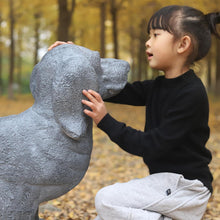 Load image into Gallery viewer, OUTOUR Dog Statues Outdoor 46.2’’L Outdoor Statues MGO Large Dachshund Statue Bench for Home Decor Patio Backyard Yard Lawn Large Garden Statues Sculpture, Grey