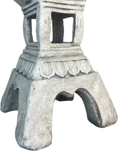Load image into Gallery viewer, 35.5’’High Asian Zen Pagoda Magnesium Oxide Tall Lantern Statue Outdoor Sculpture for Garden Backyard Decor Pagoda Statue Miniature Tower Lantern Landscape Garden Decoration