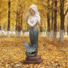 Load image into Gallery viewer, Mermaid Statue Large Size 37 Inch Magnesium Oxide Sculpture Indoor Outdoor Garden Patio Yard Lawn Porch Decor