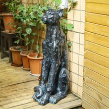 Load image into Gallery viewer, OUTOUR 35.5''H Large Leopard Statue Outdoor Leopard Statues MGO Cheetah Statue Leopard Sculpture Cheetah Sculpture for Home Decor Garden Decorative Outdoor Sculpture Patio Yard,Bronze Color
