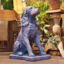 Load image into Gallery viewer, OUTOUR Dog Statue Outdoor Outdoor Statues MGO Sitting Cocker Spaniel Statue for Home Decor Patio Backyard Yard Lawn Large Garden Statues Sculpture, Grey 28''H