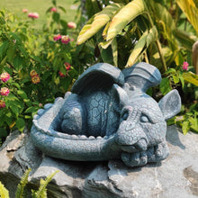 Load image into Gallery viewer, Large Sleeping Dragon Garden Outdoor 22" L Statue Mythical Decor for Lawn Yard Patio Pond Porch Deck Baby Sleeping Dragon Ornament Birthday Presents for Friends Family
