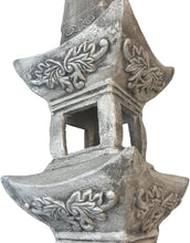 Load image into Gallery viewer, 35.5’’High Asian Zen Pagoda Magnesium Oxide Tall Lantern Statue Outdoor Sculpture for Garden Backyard Decor Pagoda Statue Miniature Tower Lantern Landscape Garden Decoration