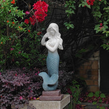 Load image into Gallery viewer, Mermaid Statue Large Size 37 Inch Magnesium Oxide Sculpture Indoor Outdoor Garden Patio Yard Lawn Porch Decor