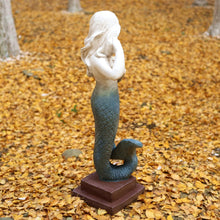 Load image into Gallery viewer, Mermaid Statue Large Size 37 Inch Magnesium Oxide Sculpture Indoor Outdoor Garden Patio Yard Lawn Porch Decor