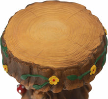 Load image into Gallery viewer, Delicate Fairytale Resin Mushroom Squirrel Garden Stool Statue Lovely Versatile Ornamental in/Outdoor Backyard Patio Squirrel Stool Sculpture Decor