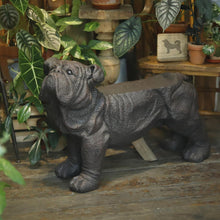Load image into Gallery viewer, 35.5''L Large Shar Pei Dog Bench Stool Standing Multifunctional Dog Statue for Indoor Outdoor Decor Garden Yard Hallway Big Dog Shaped Dog Statue Accessory