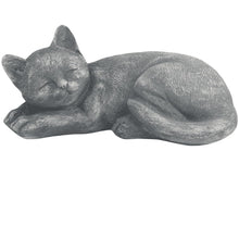 Load image into Gallery viewer, Garden Sleeping Cat Memorial Stone Cat Grave Marker Remembrance Cat Statues for Garden,Patio,Lawn,Grave Decor Pet Sympathy Gift