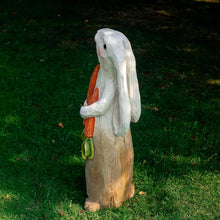 Load image into Gallery viewer, 26" H Rabbit Large Statue Bunny Holding Carrot Sculpture Big Resin Outdoor Statues Indoor Decor Animal Ornament for Home Garden Lawn Yard Balcony Gifts Birthday Easter Housewarming Christmas