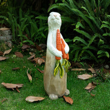 Load image into Gallery viewer, 26" H Rabbit Large Statue Bunny Holding Carrot Sculpture Big Resin Outdoor Statues Indoor Decor Animal Ornament for Home Garden Lawn Yard Balcony Gifts Birthday Easter Housewarming Christmas