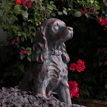 Load image into Gallery viewer, OUTOUR Dog Statue Outdoor Outdoor Statues MGO Sitting Cocker Spaniel Statue for Home Decor Patio Backyard Yard Lawn Large Garden Statues Sculpture, Grey 28''H