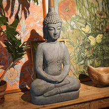 Load image into Gallery viewer, MGO Buddha Statue 26''H Meditative Indian Buddha Statue Buddha Sculpture with Dhyana Mudra Hand Gesture for Tranquil Home Decor Living Room Bedroom Office Tabletop and Gifts