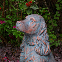 Load image into Gallery viewer, OUTOUR Dog Statue Outdoor Outdoor Statues MGO Sitting Cocker Spaniel Statue for Home Decor Patio Backyard Yard Lawn Large Garden Statues Sculpture, Grey 28''H