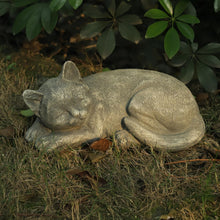 Load image into Gallery viewer, Garden Sleeping Cat Memorial Stone Cat Grave Marker Remembrance Cat Statues for Garden,Patio,Lawn,Grave Decor Pet Sympathy Gift
