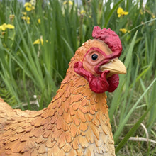 Load image into Gallery viewer, Garden Mother Hen and Baby Chick Statue Sculpture Standing Resin Farm Animal Decoration Chicken Sculpture Yard Art Outdoor Lawn Decoration 13.7'' High