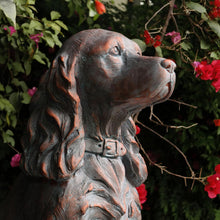 Load image into Gallery viewer, OUTOUR Dog Statue Outdoor Outdoor Statues MGO Sitting Cocker Spaniel Statue for Home Decor Patio Backyard Yard Lawn Large Garden Statues Sculpture, Grey 28''H