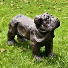 Load image into Gallery viewer, 35.5''L Large Shar Pei Dog Bench Stool Standing Multifunctional Dog Statue for Indoor Outdoor Decor Garden Yard Hallway Big Dog Shaped Dog Statue Accessory