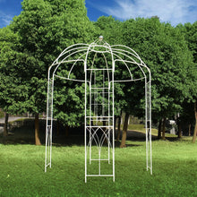 Load image into Gallery viewer, OUTOUR French Style Birdcage Shape Heavy Duty Gazebo, 9' Highx 6'6" Wide, Pergola Pavilion Arch Arbor Arbour Plants Stand Rack for Wedding Outdoor Garden Lawn Backyard Patio,Climbing Vines,Roses,White