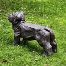 Load image into Gallery viewer, 35.5''L Large Shar Pei Dog Bench Stool Standing Multifunctional Dog Statue for Indoor Outdoor Decor Garden Yard Hallway Big Dog Shaped Dog Statue Accessory