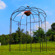 Load image into Gallery viewer, GENUINQ  Metal French Style 4-Sided Birdcage Shape 9'Highx 6‘6"Wide Gazebo Garden Arbors Arch