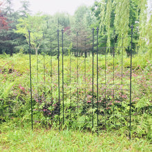 Load image into Gallery viewer, OUTOUR Larger Garden Trellis Plant Support Wire Lattice Grid Panel Stake Fence, 72"x20", for Climbing Plants Vegetables Clematis Lawn Backyard, Black