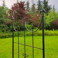 Load image into Gallery viewer, OUTOUR Larger Garden Trellis Plant Support Wire Lattice Grid Panel Stake Fence, 72"x20", for Climbing Plants Vegetables Clematis Lawn Backyard, Black