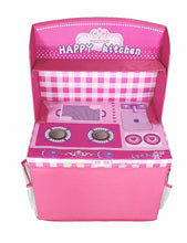 Load image into Gallery viewer, LUNALUKA Multifunctional Mini Store Grocery Stand Toy Box Storage Basket Organizer Roleplay Pretend Play Foldable Chair Home Organization for Kids Room Girls Boys Playroom