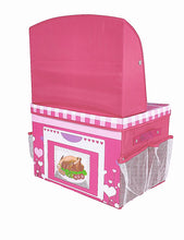 Load image into Gallery viewer, LUNALUKA Multifunctional Mini Store Grocery Stand Toy Box Storage Basket Organizer Roleplay Pretend Play Foldable Chair Home Organization for Kids Room Girls Boys Playroom