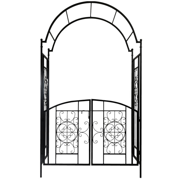 OUTOUR Elegant Garden Arch with Gate