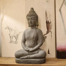 Load image into Gallery viewer, MGO Buddha Statue 26&#39;&#39;H Meditative Indian Buddha Statue Buddha Sculpture with Dhyana Mudra Hand Gesture for Tranquil Home Decor Living Room Bedroom Office Tabletop and Gifts
