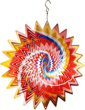 Load image into Gallery viewer, EUROSUN Colorful Spiral Stainless Steel 3D Decorative Wind Spinner Indoor Outdoor Garden Decoration 12Inch
