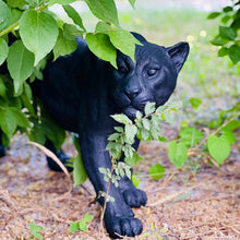 Load image into Gallery viewer, HOZUSO Black Leopard Statue Sculpture Shadowed Predator Black Panther Large Wildlife Decor 33 Inches Long Resin Garden Figurines
