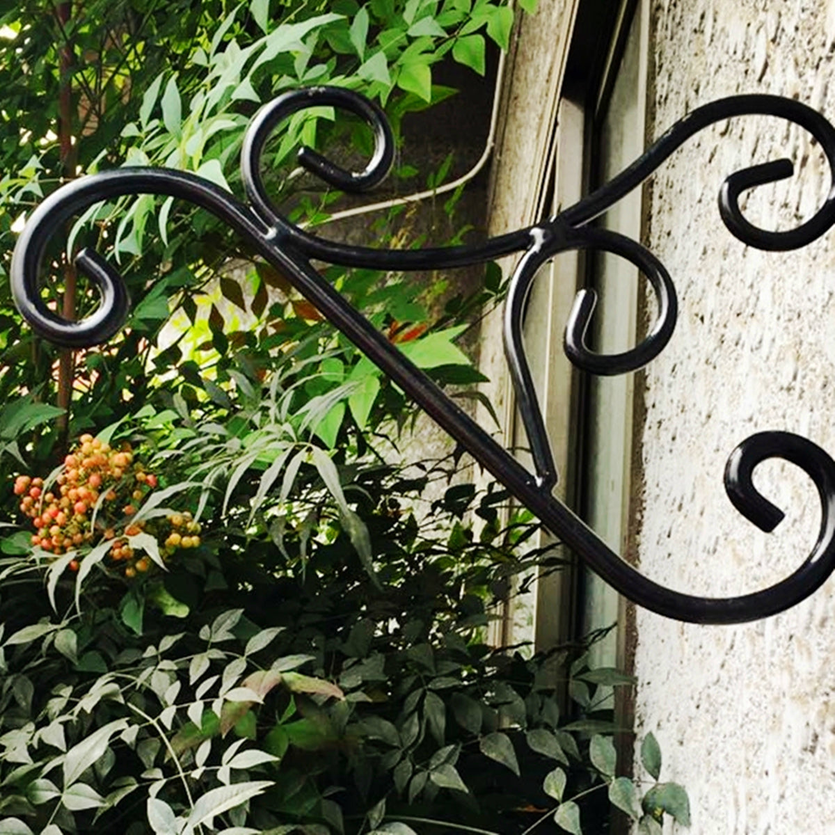 hanging plants on patio wall OUTOUR Heavy Duty Hanging Plant Bracket 12" Wall Hook Hanger – outourgarden